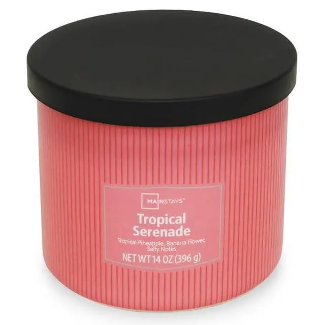 Alt view image 3 of 4 - Mainstays 14 oz 3-Wick Textured Wrapped Candle, Tropical Serenade
