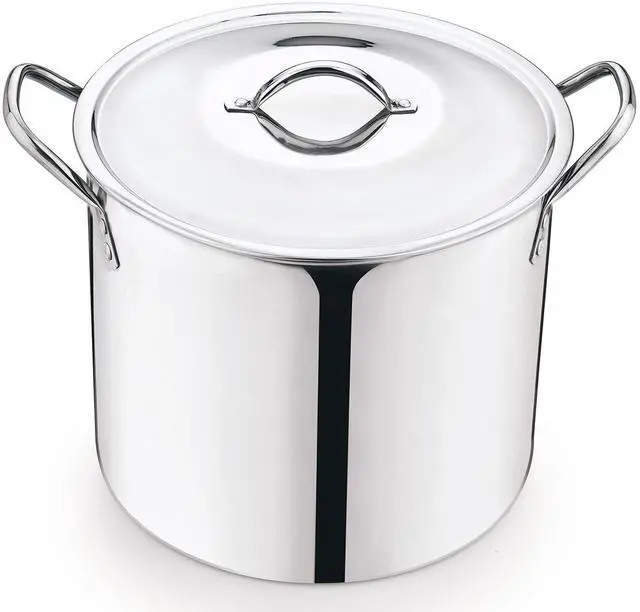 Main image of Mainstays 8-Qt Stainless Steel Stock Pot with Metal Lid