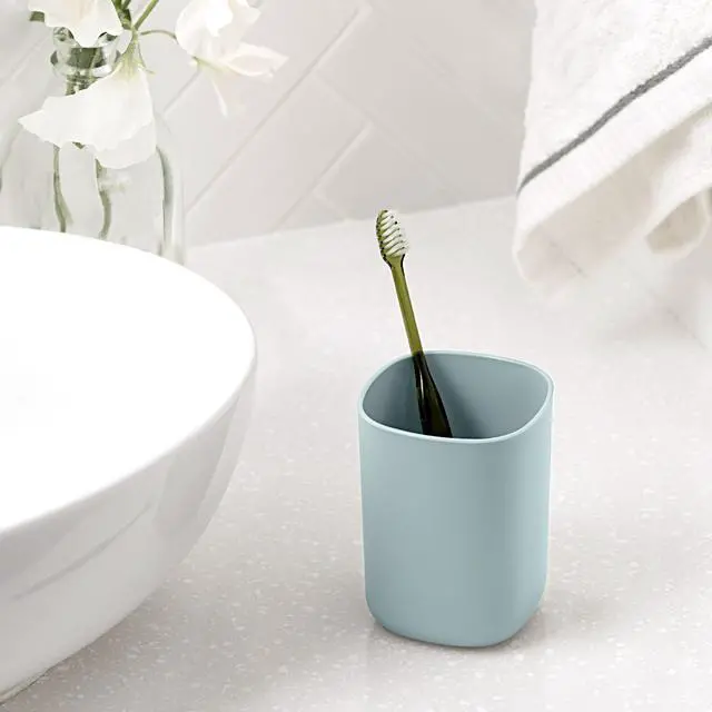 Alt view image 5 of 6 - Mainstays 3-Piece Plastic Bathroom Sink Set, Blue