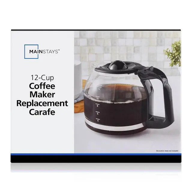 Alt view image 3 of 6 - Mainstays 12 Cup Glass Replacement Carafe
