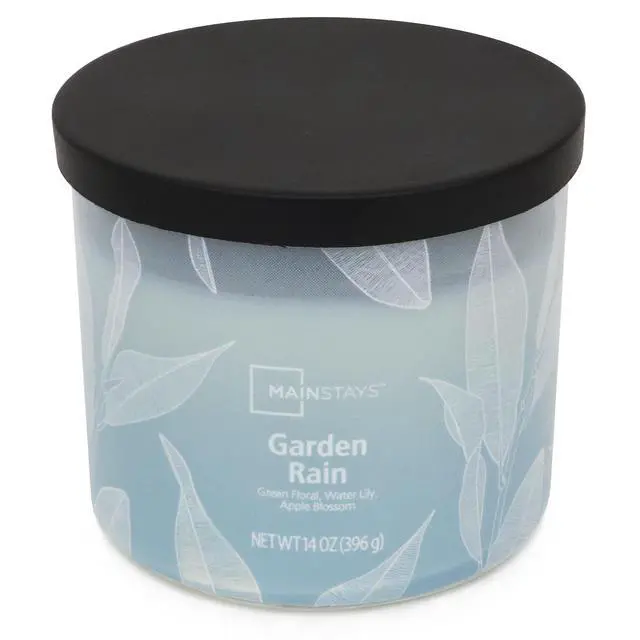 Alt view image 5 of 6 - Mainstays 3-Wick Ombre Wrap Garden Rain Candle, 14 Ounce