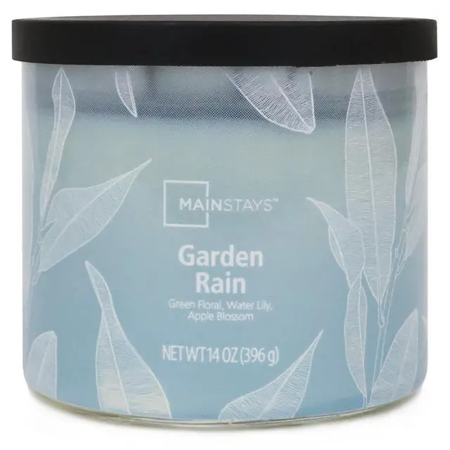 Alt view image 3 of 6 - Mainstays 3-Wick Ombre Wrap Garden Rain Candle, 14 Ounce