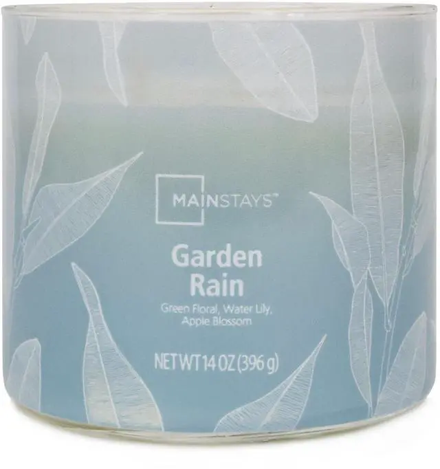 Alt view image 2 of 6 - Mainstays 3-Wick Ombre Wrap Garden Rain Candle, 14 Ounce