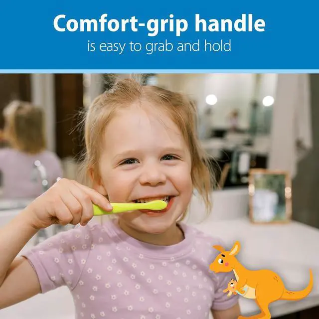 Alt view image 2 of 3 - Dr. Brown's Infant-to-Toddler Toothbrush Set 4-Pack, BPA Free, Soft & Gentle Manual Toothbrushes, Green/Dark Blue/Ecru/Blue, 0-3 Years