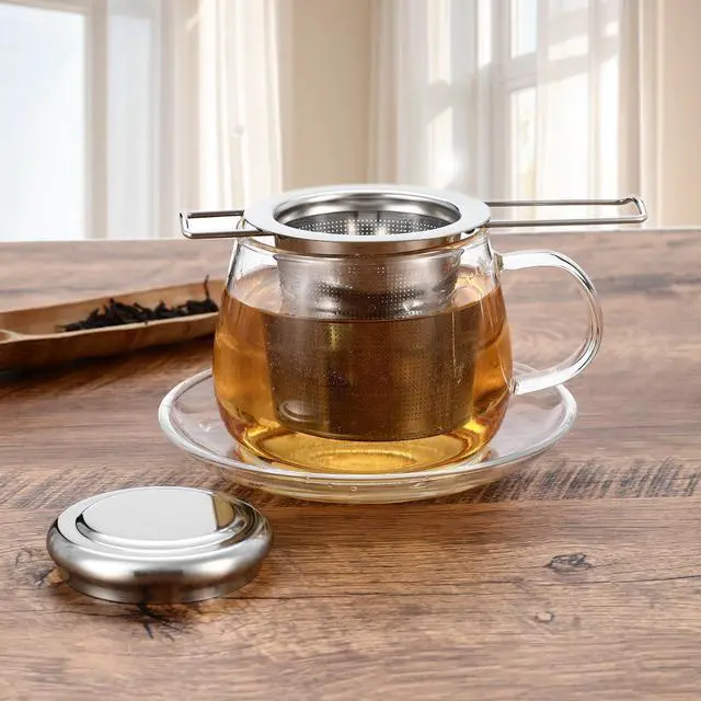 Alt view image 4 of 7 - Stainless Steel Fine Mesh Tea Infuser Strainer for Loose Leaf Tea