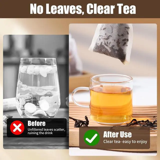 Alt view image 5 of 7 - 300PCS Empty Disposable Tea Bags for Loose Leaf Tea