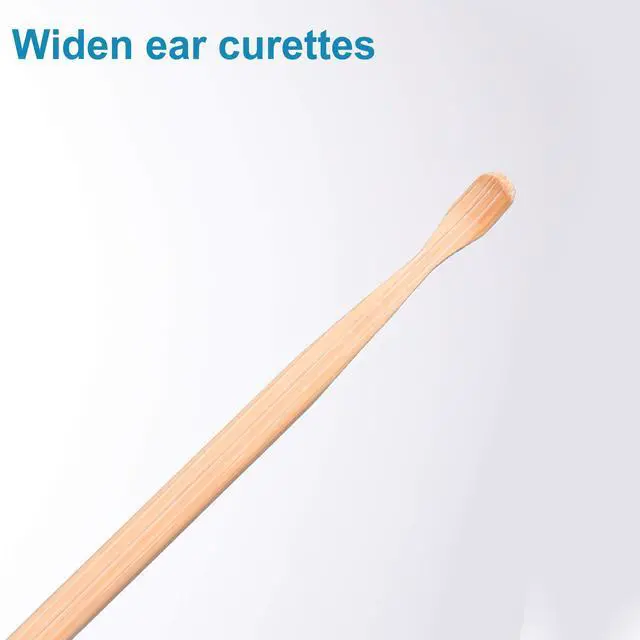 Alt view image 5 of 6 - 10Pcs Bamboo Ear Pick Ear Cleaner Earwax Curette Remover Tool for Adult Children