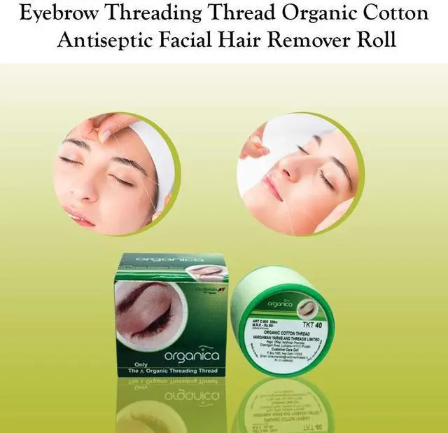 Alt view image 5 of 5 - Organica Face & Eyebrow Threading Thread, Organic, 1 Spool, Hair Removal Tool for Eyebrow Makeup, Facial Dermaplaning, Epilator