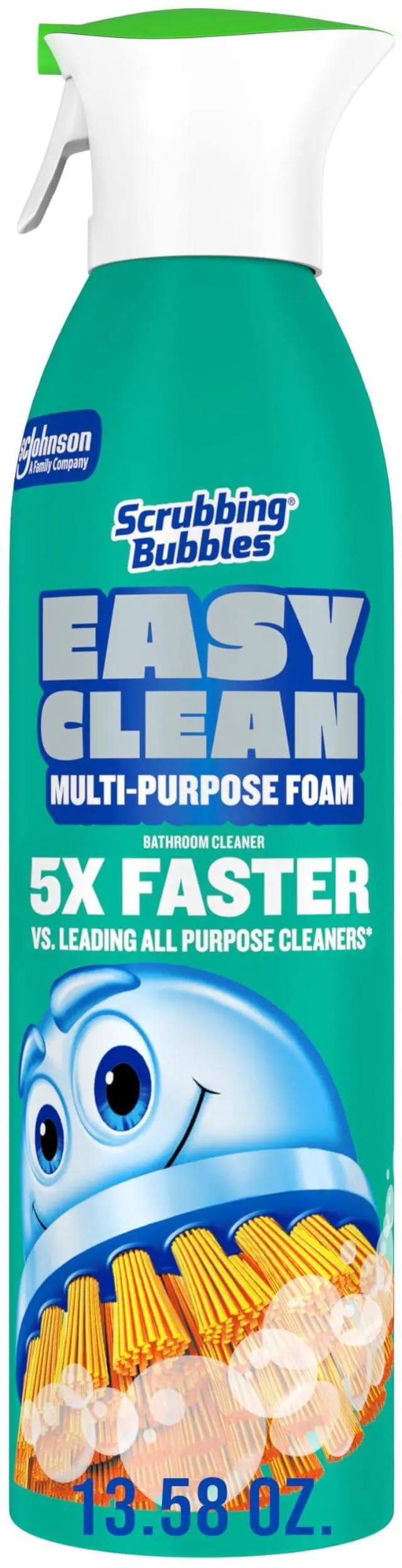 Main image of Scrubbing Bubbles Easy Clean Foaming Multipurpose Bathroom Cleaner, Continuous Spray Bottle, Fast Acting Foam, 13.58Ounce