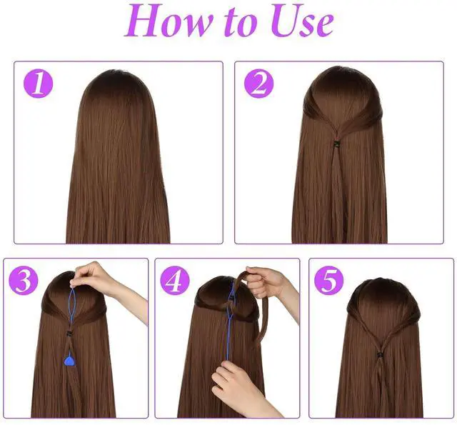 Alt view image 7 of 7 - COMNICO 12pcs Quick Beader Hair Braids Loading Beads Braid Stringer Ponytail Maker Plastic Hair Tail Beading Tools Kit for Kids Girls Colorful