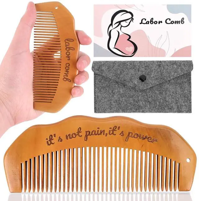 Main image of Birthing Comb for Labor Pain, Post Partum, Home Delivery Essentials, Pregnancy Hospital Bag Acupressure Tool for Anxiety Natural Pain Relief