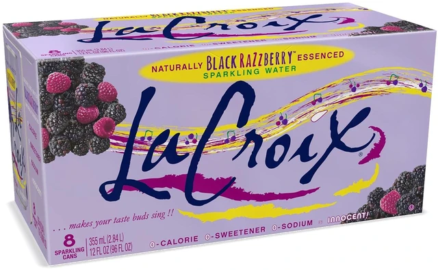 Main image of La Croix Black Razzberry Sparkling Water, 12 Fl Oz (Pack of 8)