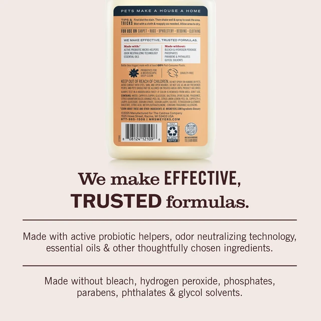 Alt view image 5 of 6 - Mrs. Meyer's Clean Day Pet Multi-Surface Cleaner, Orange Blossom, 16 fl oz