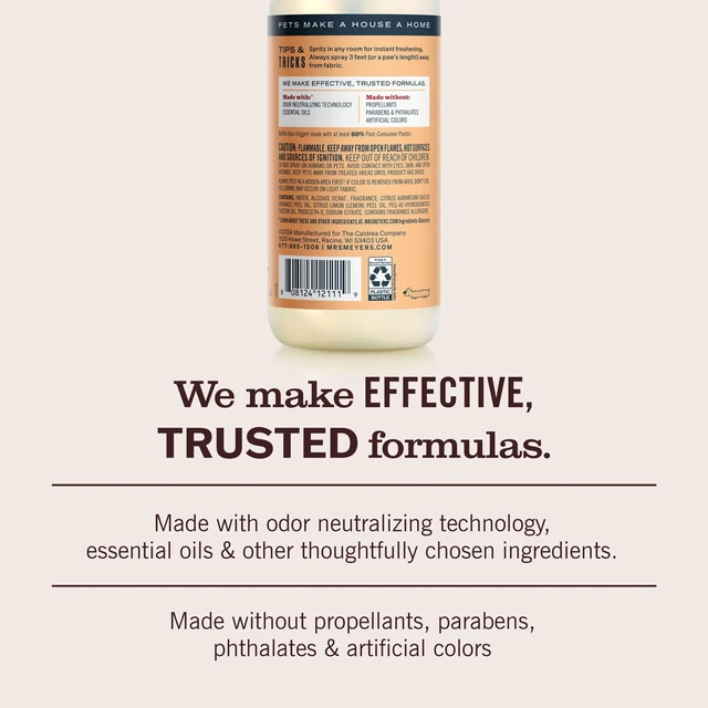 Alt view image 2 of 7 - Mrs. Meyer's Clean Day Pet Odor Neutralizer, Orange Blossom Scent, 12oz
