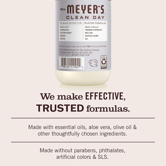Alt view image 5 of 7 - Mrs. Meyer's Clean Day Liquid Hand Soap, Lavender, 12.5Fl Oz, Pack of 1