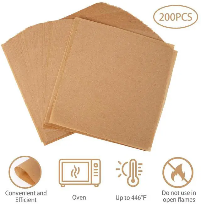 Alt view image 7 of 7 - 200Pcs 6x6in Hamburger Patty Paper