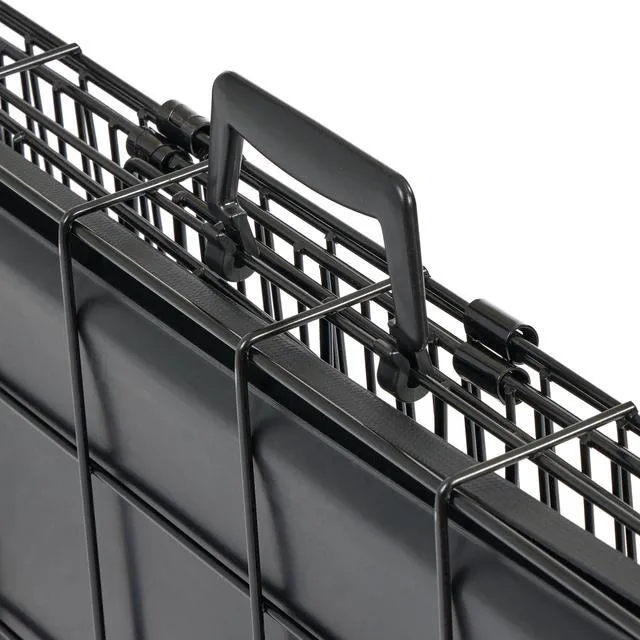 Alt view image 4 of 6 - MidWest Homes for Pets Replacement Plastic Handle for Dog Fold and Carry Crate, Black, Handle-1