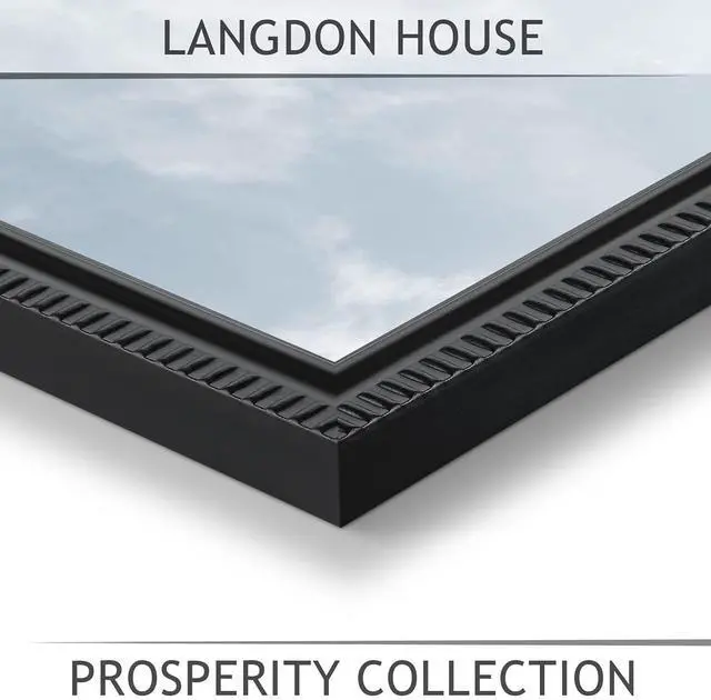 Alt view image 4 of 6 - Langdon House Prosperity Collection 5x7 Picture Frames, Black, 6 Pack, Contemporary Frame Set, Wall Mount or Table Top