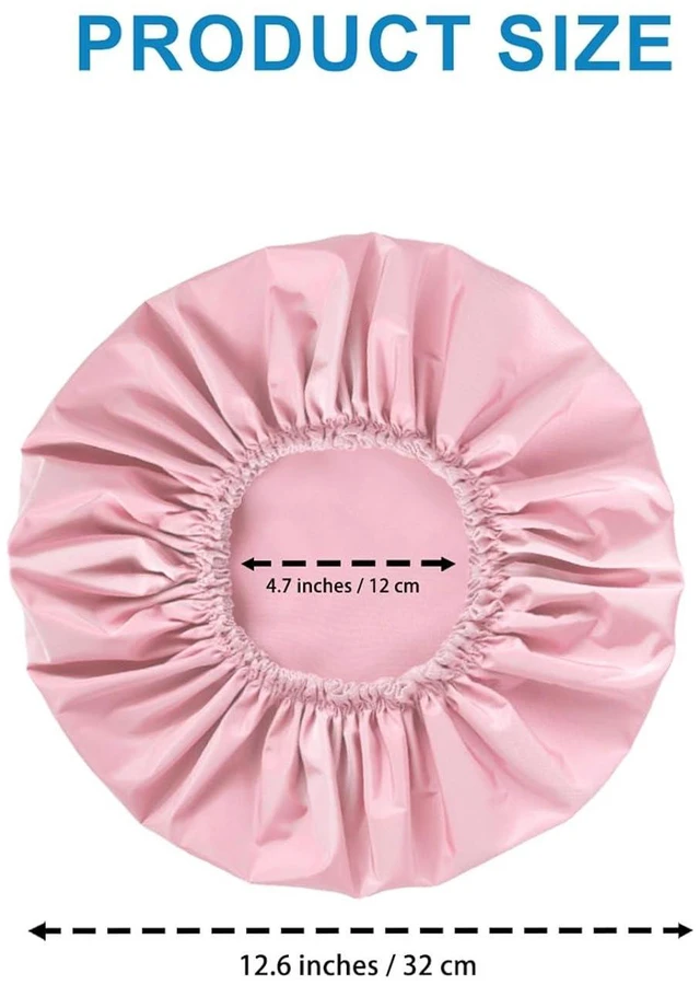Alt view image 6 of 7 - Large Waterproof Shower Cap for Women