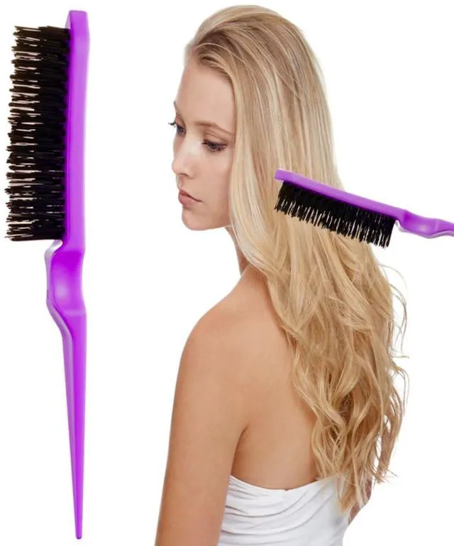 Alt view image 2 of 7 - ZVOREI 8-Piece Comb Hair Brushes Set, Purple