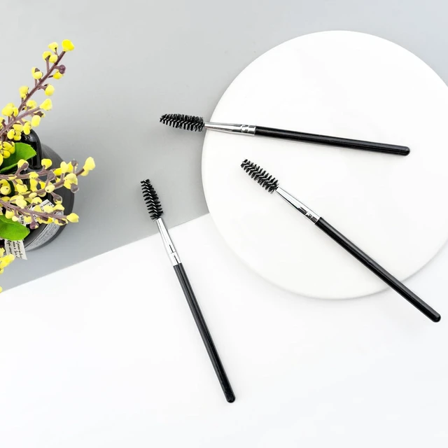 Alt view image 6 of 6 - Quacc 3 PCS Eyelash Spoolies Brush, Makeup Lash Wands, Black