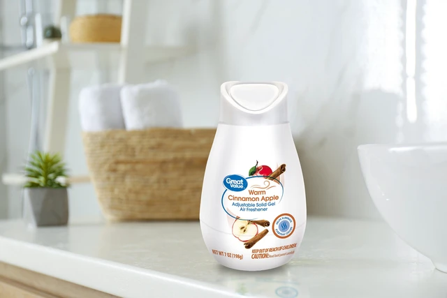 Alt view image 4 of 6 - 4 Pack Great Value Adjustable Solid Gel Cone Air Freshener, Warm Cinnamon Apple, 7 oz