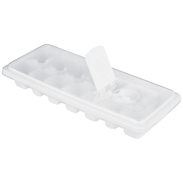 Alt view image 6 of 6 - Mainstays Ice Cube Tray with 14 Molds and Removable Lid, 2-Pack