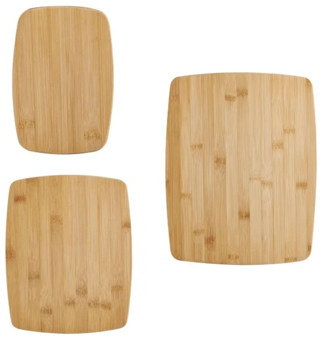 Alt view image 5 of 5 - Farberware Classic 3-Piece Bamboo Cutting Board and Serving Set