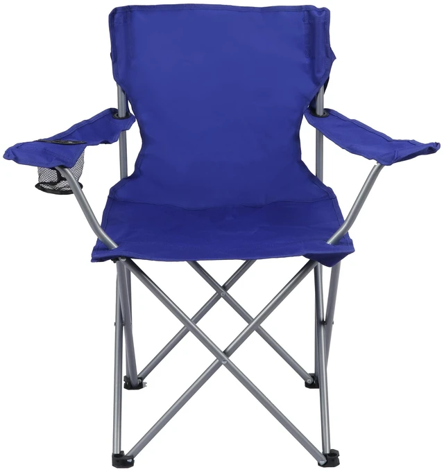 Main image of Ozark Trail Quad Folding Camp Chair with Cup Holder, Royal Blue