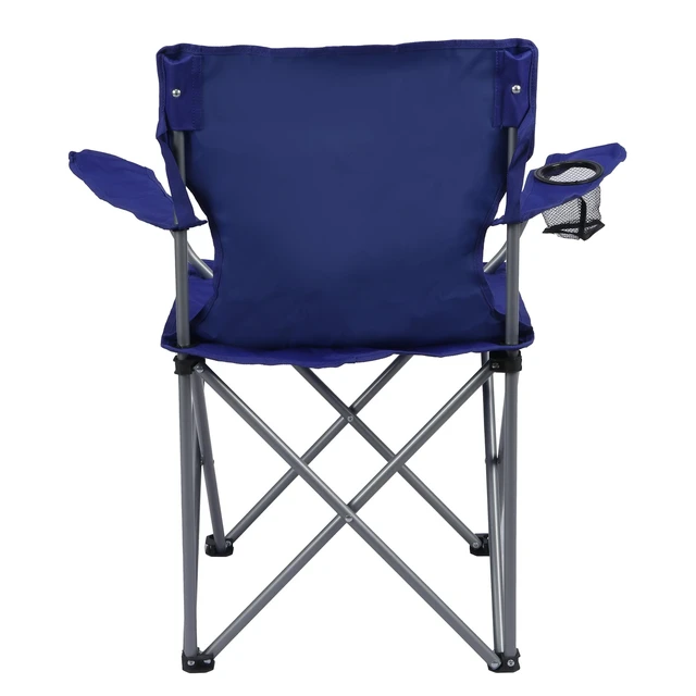 Alt view image 4 of 6 - Ozark Trail Quad Folding Camp Chair with Cup Holder, Royal Blue