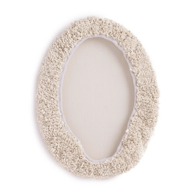 Alt view image 4 of 6 - Mainstays Polyester Toilet Lid Cover, 19"x22", Tan, Bathroom Accessory