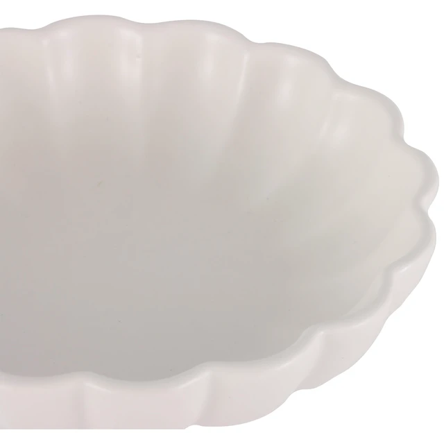 Alt view image 5 of 6 - Mainstays Scalloped White Decorative Tabletop Bowl