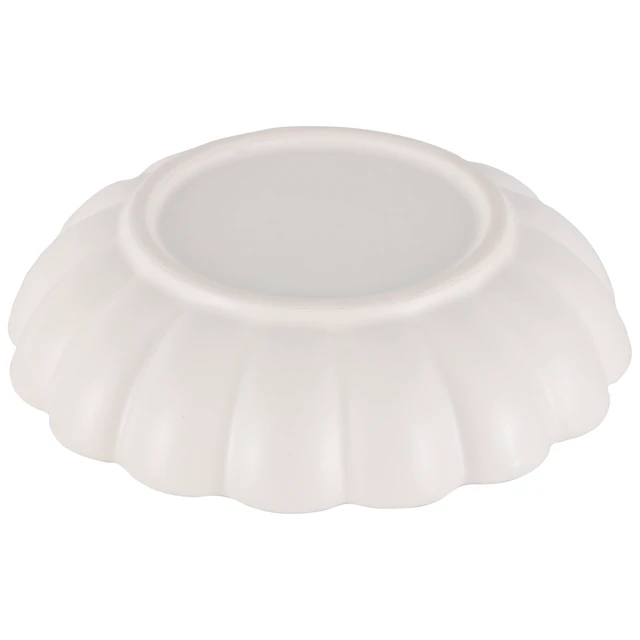 Alt view image 6 of 6 - Mainstays Scalloped White Decorative Tabletop Bowl