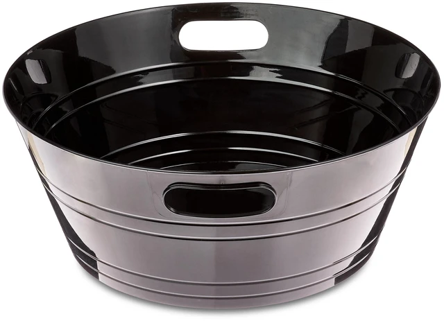 Alt view image 3 of 5 - Way To Celebrate 17.6In 420Oz Black Plastic Party Tub with Handles