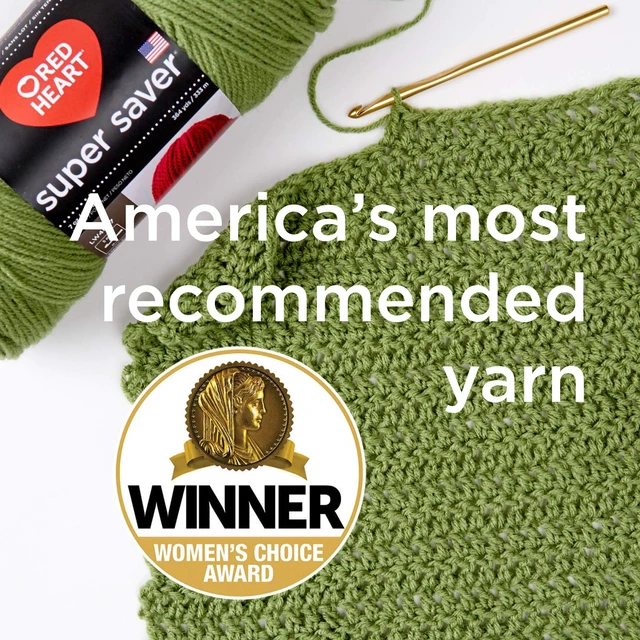 Alt view image 5 of 6 - Red Heart Super Saver Ombre 4 Medium Acrylic Yarn, Scuba, 10oz/283g, 482 Yards