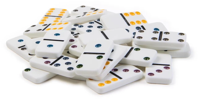 Alt view image 5 of 6 - Spin Master Games Cardinal Classics Double Six Dominoes Set in Storage Tin Ages 8+