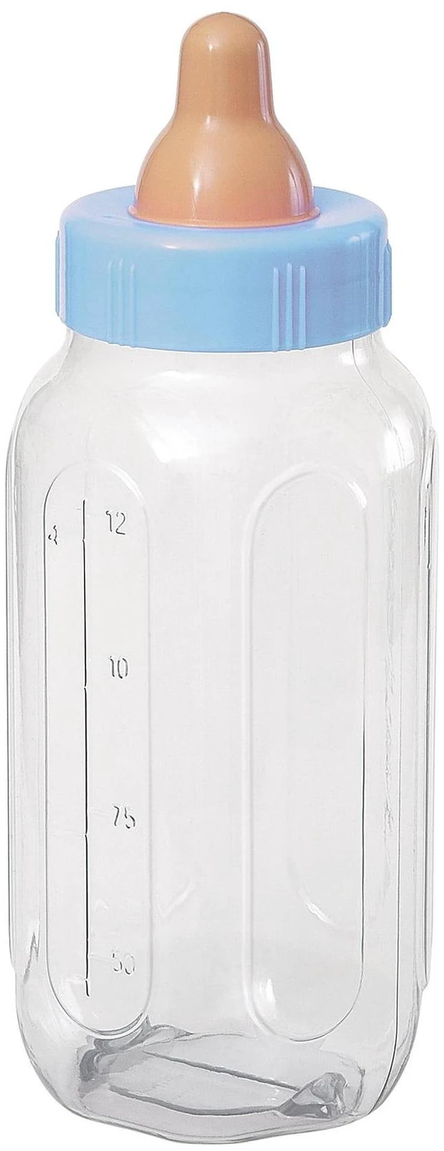 Main image of Way to Celebrate Blue Plastic Baby Bottle Bank, 1ct
