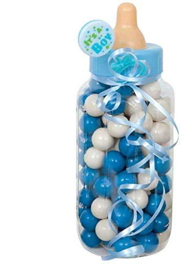 Alt view image 2 of 3 - Way to Celebrate Blue Plastic Baby Bottle Bank, 1ct