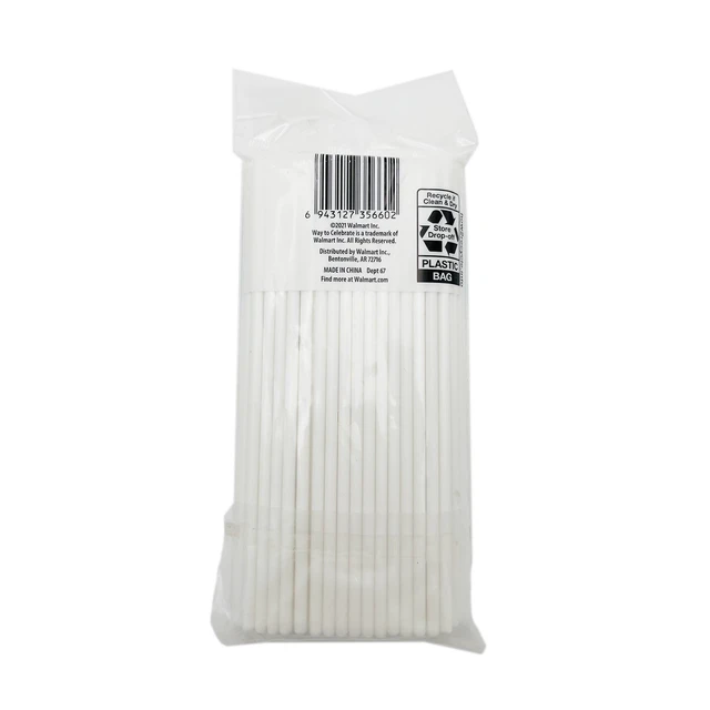 Alt view image 7 of 7 - Way to Celebrate 6" Plastic Treat Sticks, 100 Count
