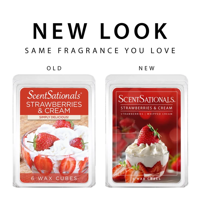 Alt view image 2 of 5 - ScentSationals Strawberries & Cream Scented Wax Melts, 2.5oz, 2-Pack