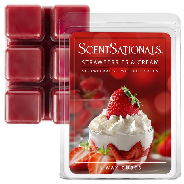 Alt view image 4 of 5 - ScentSationals Strawberries & Cream Scented Wax Melts, 2.5oz, 2-Pack