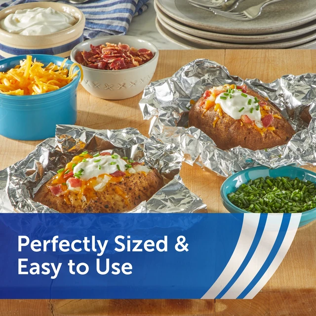 Alt view image 5 of 7 - Reynolds Wrap Pre-Cut Pop-Up Aluminum Foil Sheets, 14x10.25in, 50 Sheets