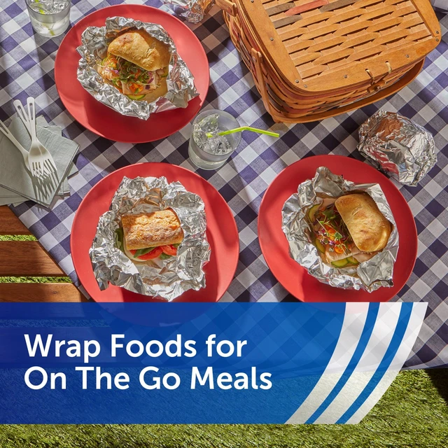 Alt view image 2 of 7 - Reynolds Wrap Pre-Cut Pop-Up Aluminum Foil Sheets, 14x10.25in, 50 Sheets