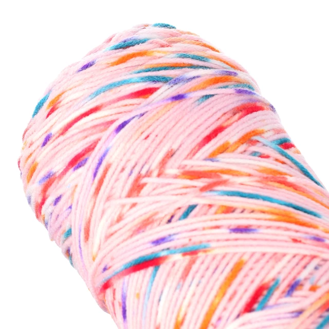 Alt view image 6 of 7 - Red Heart Super Saver Medium Acrylic Yarn, Speckle Bubblegum, 10oz, 482yd