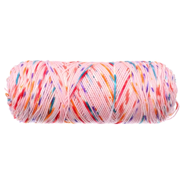 Alt view image 3 of 7 - Red Heart Super Saver Medium Acrylic Yarn, Speckle Bubblegum, 10oz, 482yd