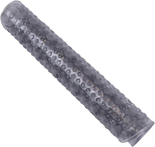 Alt view image 5 of 6 - Mainstays Oval Bubble Bathtub Mat 15.25in x 27in, Charcoal