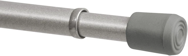 Alt view image 3 of 6 - Mainstays Adjustable Spring Tension Curtain Rod 2 Pack, 7/16IN, 18-28IN, Chrome