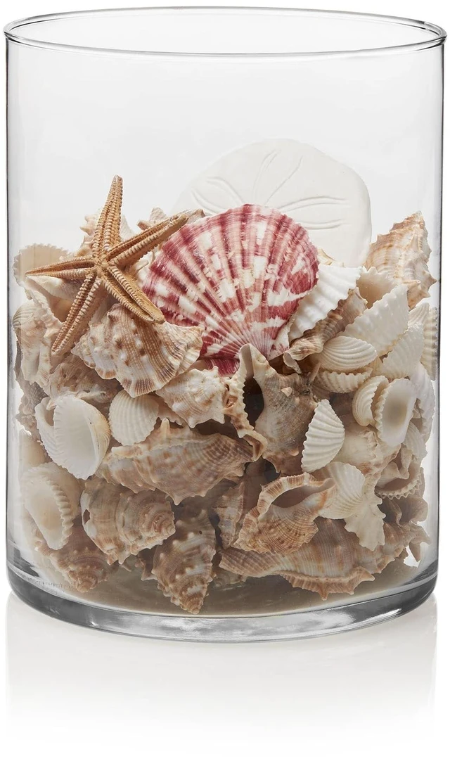 Alt view image 4 of 4 - Libbey Wide Glass Cylinder Floral Vase, 8"Tall and 6"Wide