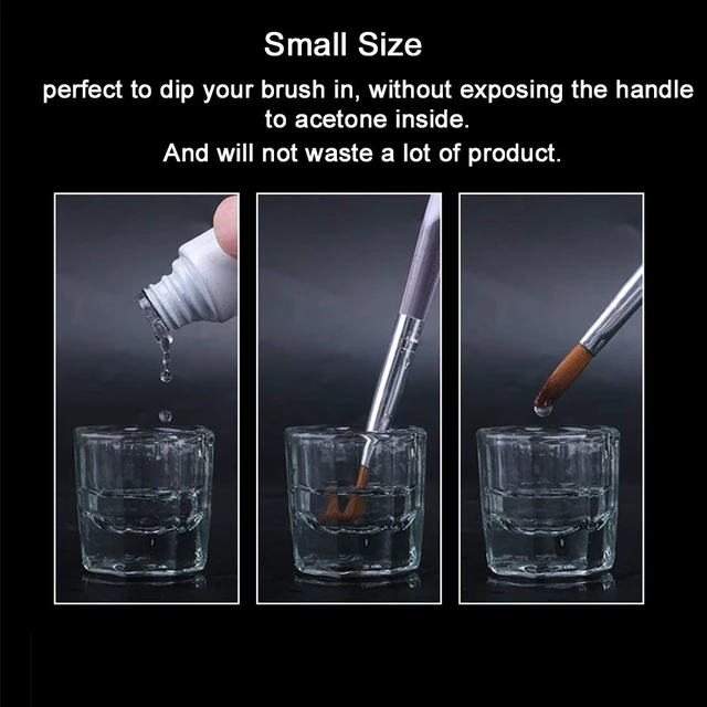 Alt view image 2 of 7 - Bulex Small Dappen Dish for Nails, Clear Glass, 2 Pack