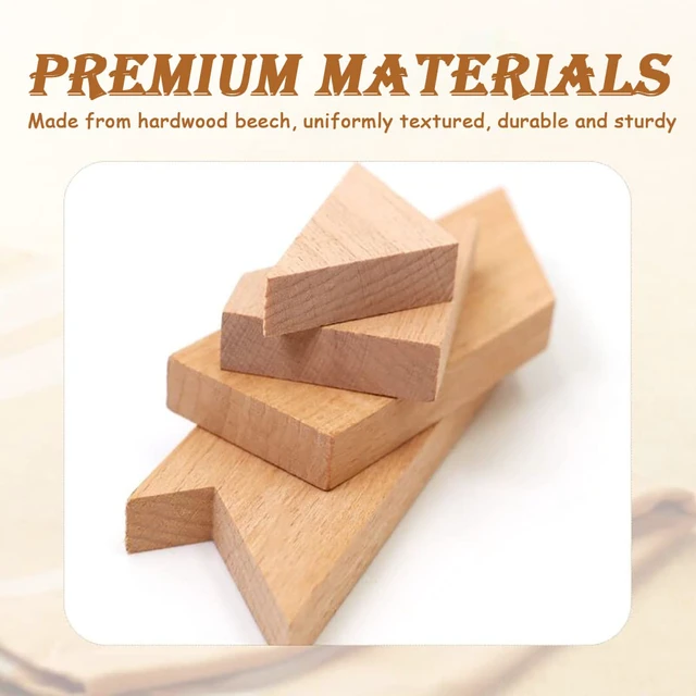 Alt view image 4 of 6 - KINGOU Wood T Shape Puzzle, 4 Pieces Brain Teaser Toy for Kids & Adults, Advanced Level, Great Gift & Party Favor, Includes Paper Instructions